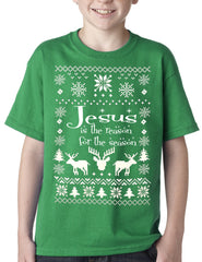 Ugly Christmas T-shirt - Jesus is the Reason Kids T-shirt