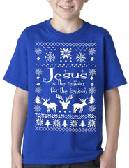 Ugly Christmas T-shirt - Jesus is the Reason Kids T-shirt