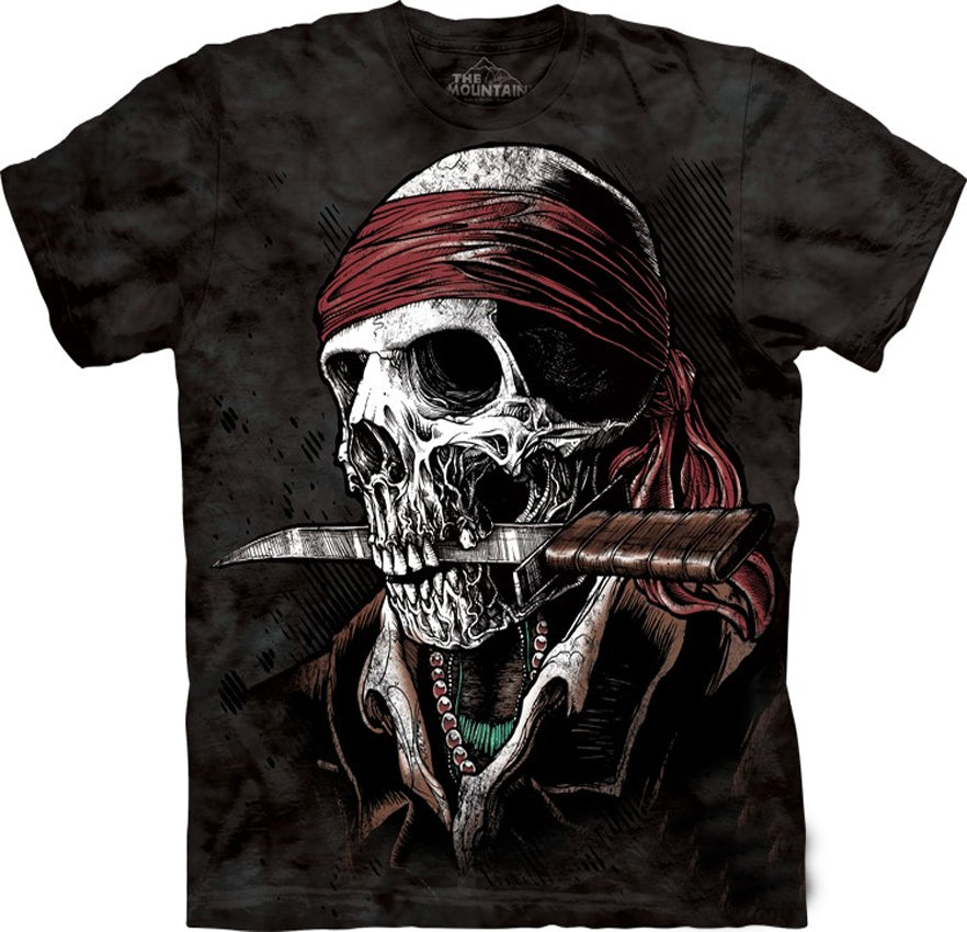Undead Pirate Big Face Men's T-Shirt