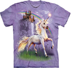 Unicorn, Castle and Rainbow T-shirt