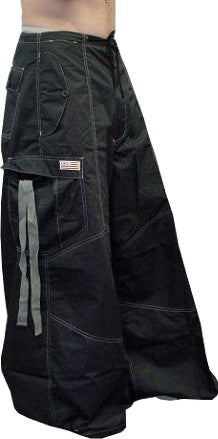 Unisex 40 " Wide Leg UFO Pants  (Black/Grey)