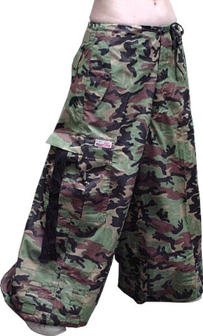 Unisex 40 " Wide Leg UFO Pants (Green Camo)