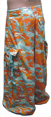 Unisex 40 " Wide Leg UFO Pants (Orange Camo)