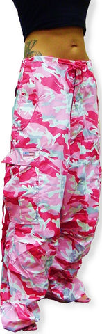 Unisex Basic UFO Pants (Pink Camo)