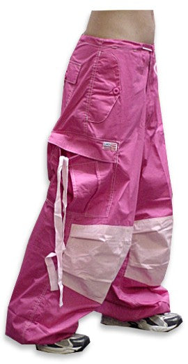  Unisex Basic UFO Pants (Pink Two Tone)