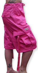 Unisex Basic UFO Pants w/ Zip Off Legs to Shorts (Hot Pink)