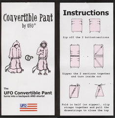Unisex Basic UFO Pants w/ Zip Off Legs to Shorts (Navy)