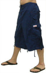 Unisex Basic UFO Pants w/ Zip Off Legs to Shorts (Navy)