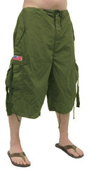 Unisex Basic UFO Pants w/ Zip Off Legs to Shorts (Olive)