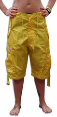 Unisex Basic UFO Pants w/ Zip Off Legs to Shorts (Yellow)