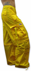 Unisex Basic UFO Pants w/ Zip Off Legs to Shorts (Yellow)