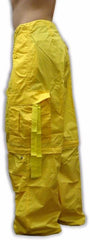 Unisex Basic UFO Pants w/ Zip Off Legs to Shorts (Yellow)