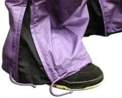 Unisex Basic UFO Pants with Expandable Bottoms (Purple / Black)