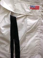 Unisex Basic UFO Pants with Expandable Bottoms (White / Black)