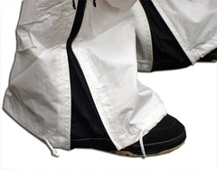 Unisex Basic UFO Pants with Expandable Bottoms (White / Black)