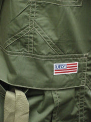 Unisex UFO Pants with Contrast Color (Olive Green/Khaki)