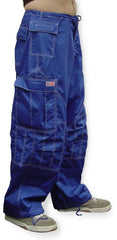 Unisex UFO Pants with Contrast Color (Royal Blue/White)