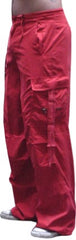 Unisex UFO Slim Fit Cantiene Pants (Red)