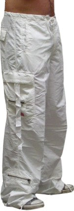 Unisex UFO Slim Fit Cantiene Pants (White)