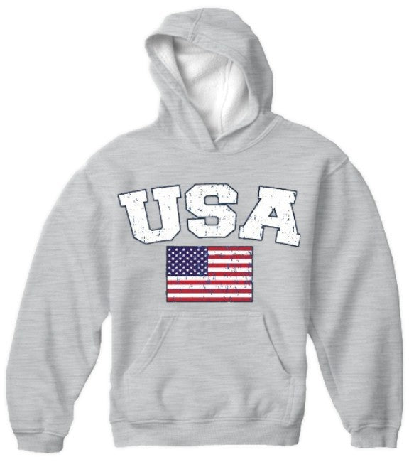 USA Vintage Flag International Hoodie
