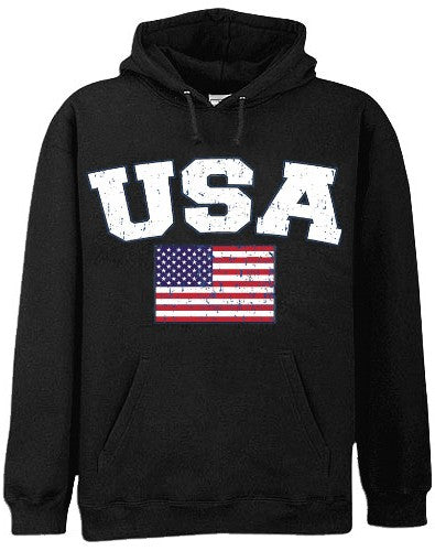 USA Vintage Flag International Hoodie