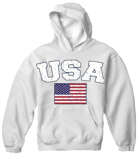 USA Vintage Flag International Hoodie