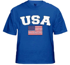 USA Vintage Flag International Mens T-Shirt