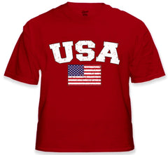 USA Vintage Flag International Mens T-Shirt