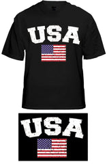 USA Vintage Flag International Mens T-Shirt