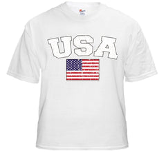 USA Vintage Flag International Mens T-Shirt