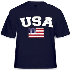USA Vintage Flag International Mens T-Shirt