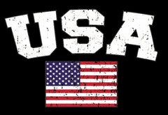 USA Vintage Flag International Mens T-Shirt