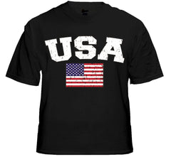 USA Vintage Flag International Mens T-Shirt