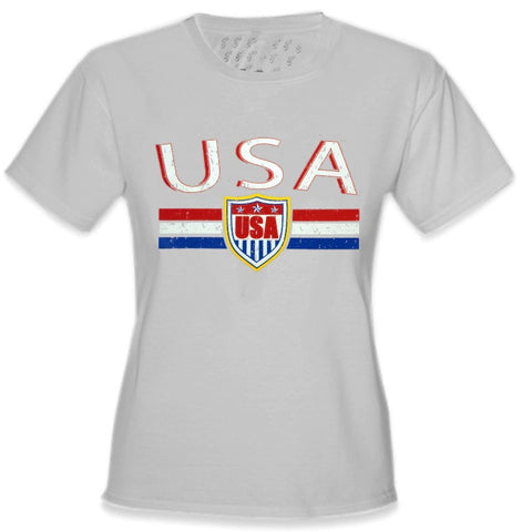 USA Vintage Shield International Girls T-Shirt