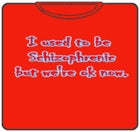Used To Be Schizophrenic Mens T-Shirt