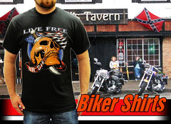 Biker Hoodies - Live Free Or Die Men's Hoodie (Black)