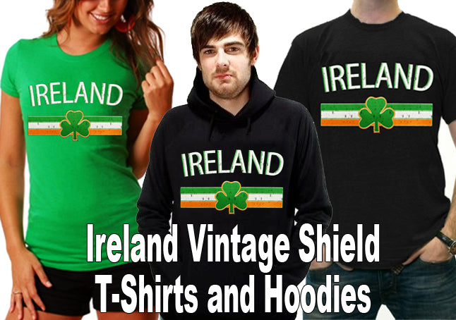 Ireland Vintage Shield International Mens Hoodie