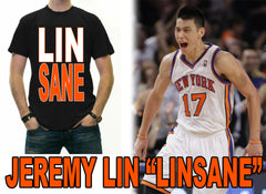LINSANE Mens T-shirt, Lin-Sane, Jeremy Lin Sayings Men's Tee Shirt