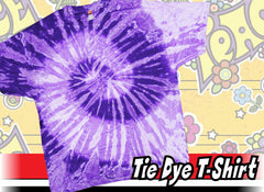 Purple And White Tie Dye T-Shirt