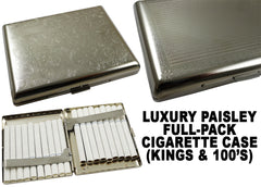 Luxury Paisley Full-Pack Cigarette Case (For Regular Size & 100's)