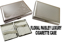 Floral Paisley Luxury Cigarette Case (For Regular Size & 100's)
