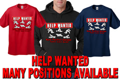 Help Wanted Many Positions Available Adult Hoodie