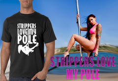 Strippers Love My Pole Adult Hoodie