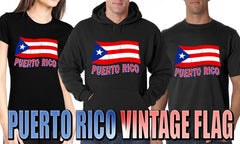 Puerto Rico Vintage Waving Flag Girl's T-Shirt