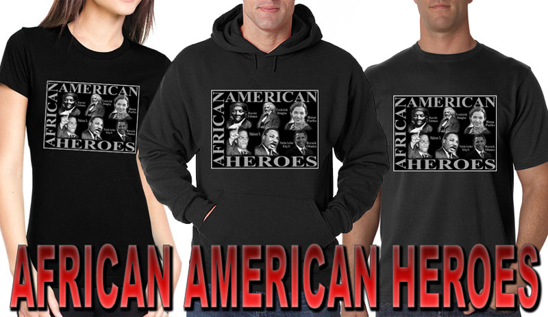 African American Heroes Adult Hoodie