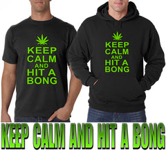 Keep Calm and Hit a Bong Adult Hoodie