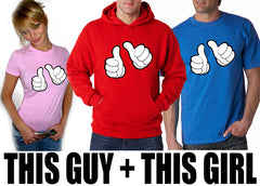 Cartoon Hands This Guy Adult Hoodie