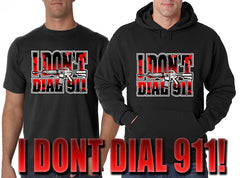 I Don't Dial 911 Adult Hoodie