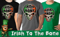 Irish To The Bone St Patrick's Day Adult Hooded Sweatshirt