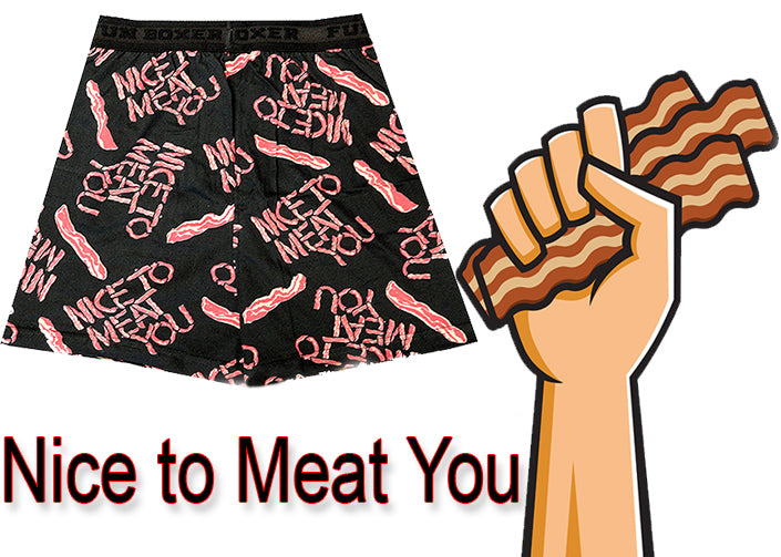 Boxer Shorts - Nice To Meat You Men's Boxers Small